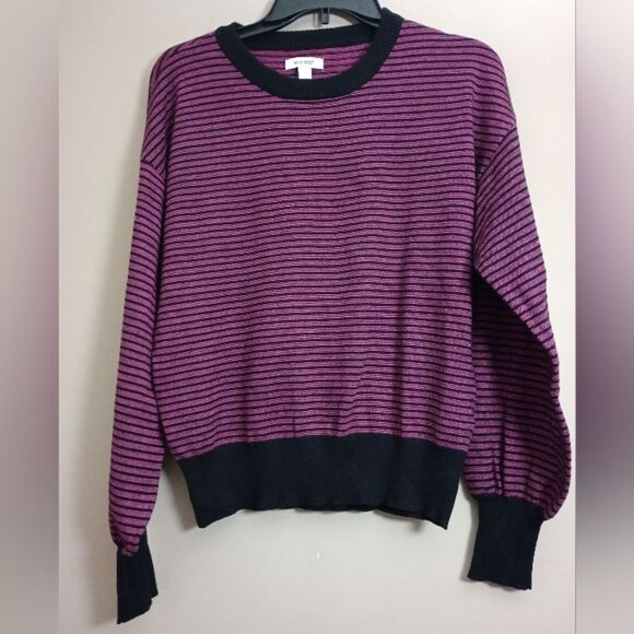 Nine West Long Sleeve Top with Glitter Threads Size Large - Picture 1 of 8